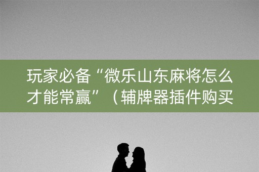 玩家必备“微乐山东麻将怎么才能常赢”（辅牌器插件购买)