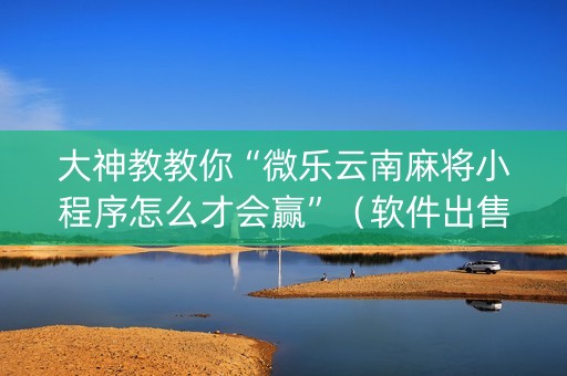 大神教教你“微乐云南麻将小程序怎么才会赢”（软件出售)