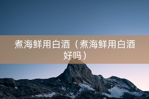 煮海鲜用白酒（煮海鲜用白酒好吗）