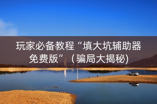 玩家必备教程“填大坑辅助器免费版”（骗局大揭秘)