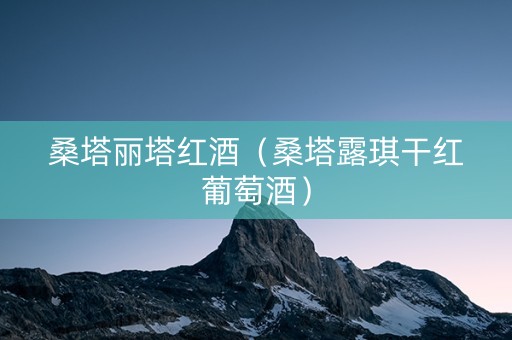 桑塔丽塔红酒（桑塔露琪干红葡萄酒）