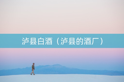 泸县白酒（泸县的酒厂）