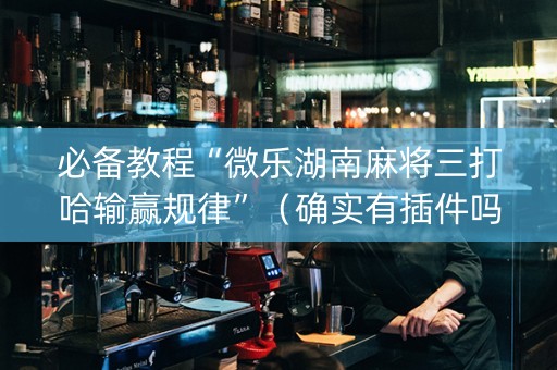 必备教程“微乐湖南麻将三打哈输赢规律”（确实有插件吗)