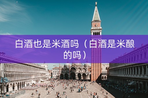 白酒也是米酒吗（白酒是米酿的吗）