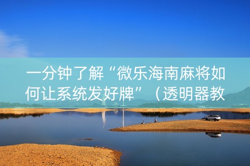 一分钟了解“微乐海南麻将如何让系统发好牌”（透明器教程)