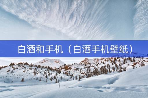 白酒和手机（白酒手机壁纸）
