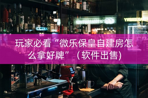 玩家必看“微乐保皇自建房怎么拿好牌”（软件出售)