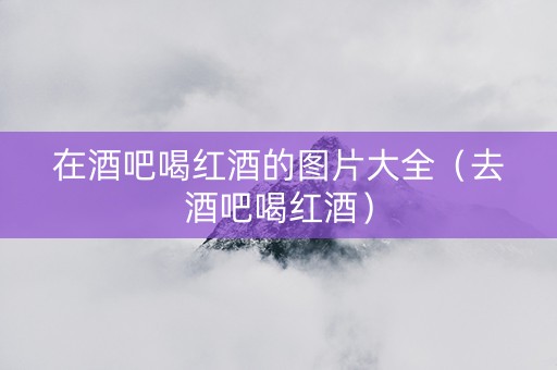 在酒吧喝红酒的图片大全（去酒吧喝红酒）