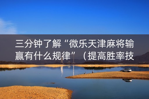 三分钟了解“微乐天津麻将输赢有什么规律”（提高胜率技巧)