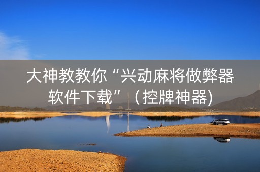 大神教教你“兴动麻将做弊器软件下载”（控牌神器)