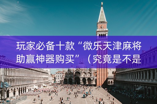 玩家必备十款“微乐天津麻将助赢神器购买”（究竟是不是有挂)