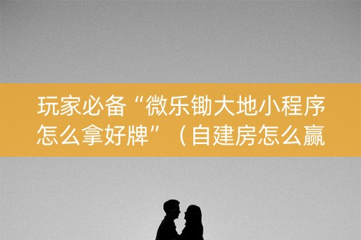 玩家必备“微乐锄大地小程序怎么拿好牌”（自建房怎么赢)