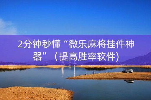 2分钟秒懂“微乐麻将挂件神器”（提高胜率软件)