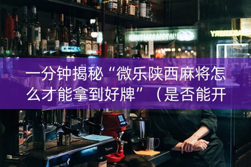 一分钟揭秘“微乐陕西麻将怎么才能拿到好牌”（是否能开挂)