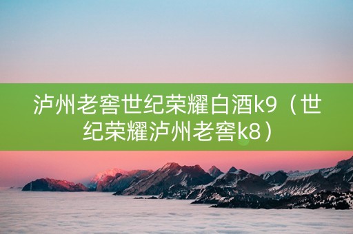 泸州老窖世纪荣耀白酒k9（世纪荣耀泸州老窖k8）