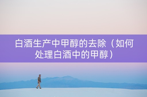 白酒生产中甲醇的去除（如何处理白酒中的甲醇）