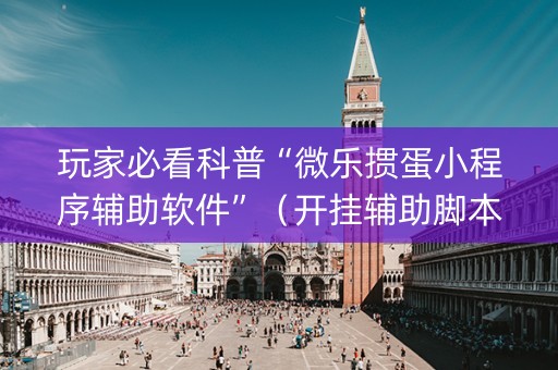 玩家必看科普“微乐掼蛋小程序辅助软件”（开挂辅助脚本)