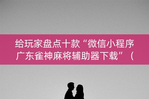给玩家盘点十款“微信小程序广东雀神麻将辅助器下载”（开挂辅助插件)