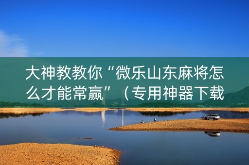 大神教教你“微乐山东麻将怎么才能常赢”（专用神器下载)