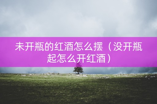 未开瓶的红酒怎么摆（没开瓶起怎么开红酒）