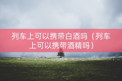 列车上可以携带白酒吗（列车上可以携带酒精吗）