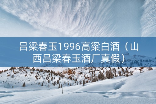 吕梁春玉1996高粱白酒（山西吕梁春玉酒厂真假）