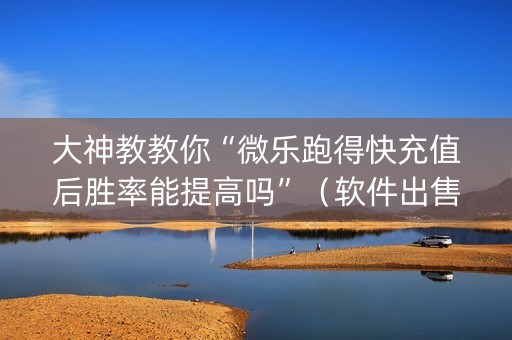 大神教教你“微乐跑得快充值后胜率能提高吗”（软件出售)