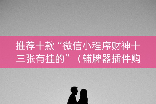 推荐十款“微信小程序财神十三张有挂的”（辅牌器插件购买)
