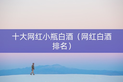 十大网红小瓶白酒（网红白酒排名）
