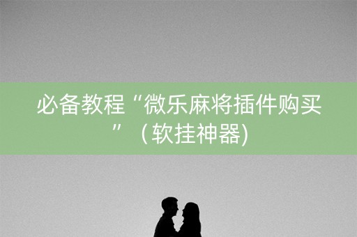 必备教程“微乐麻将插件购买”（软挂神器)
