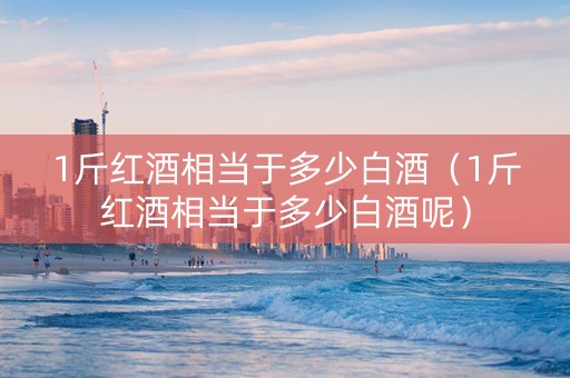 1斤红酒相当于多少白酒（1斤红酒相当于多少白酒呢）
