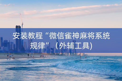 安装教程“微信雀神麻将系统规律”（外辅工具)