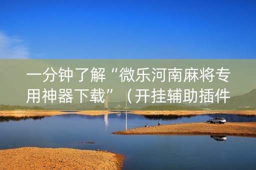 一分钟了解“微乐河南麻将专用神器下载”（开挂辅助插件)