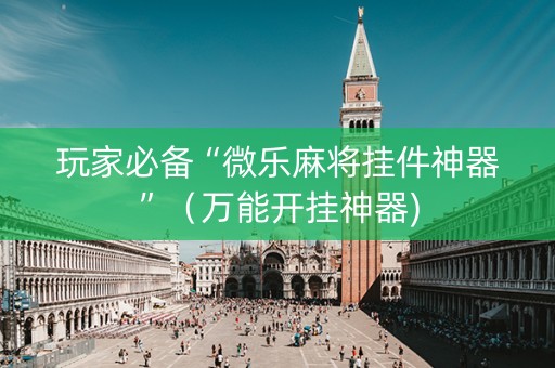玩家必备“微乐麻将挂件神器”（万能开挂神器)