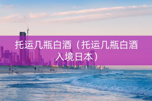 托运几瓶白酒（托运几瓶白酒入境日本）