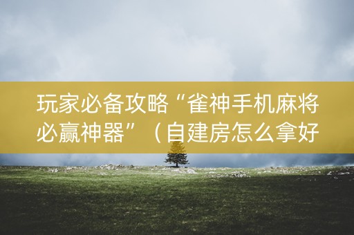 玩家必备攻略“雀神手机麻将必赢神器”（自建房怎么拿好牌)