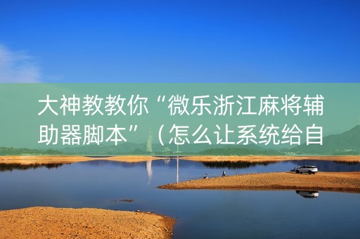 大神教教你“微乐浙江麻将辅助器脚本”（怎么让系统给自己好牌)