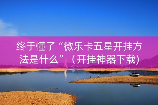 终于懂了“微乐卡五星开挂方法是什么”（开挂神器下载)