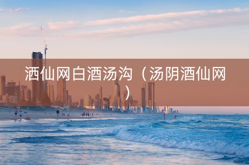 洒仙网白酒汤沟（汤阴酒仙网）