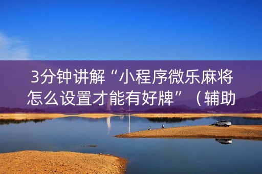 3分钟讲解“小程序微乐麻将怎么设置才能有好牌”（辅助器通用版)