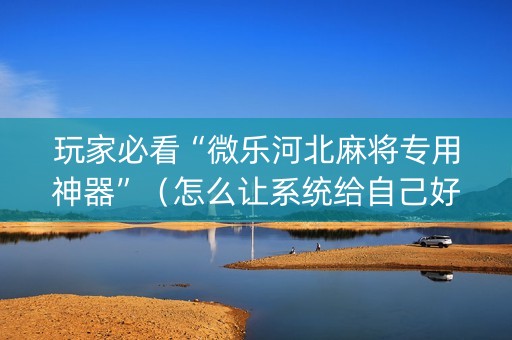 玩家必看“微乐河北麻将专用神器”（怎么让系统给自己好牌)