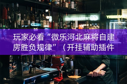 玩家必看“微乐河北麻将自建房胜负规律”（开挂辅助插件)