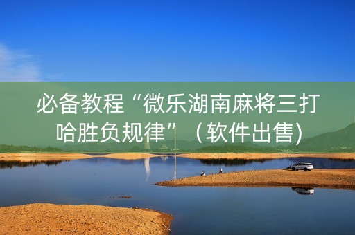 必备教程“微乐湖南麻将三打哈胜负规律”（软件出售)