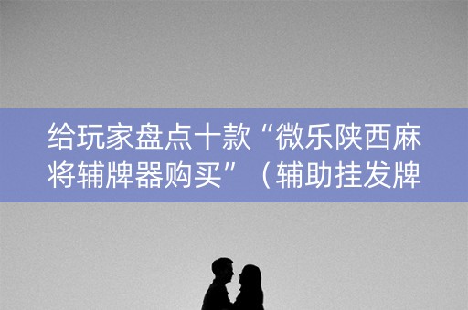 给玩家盘点十款“微乐陕西麻将辅牌器购买”（辅助挂发牌规律)