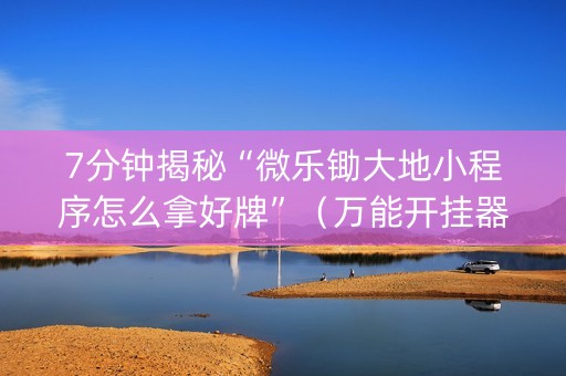 7分钟揭秘“微乐锄大地小程序怎么拿好牌”（万能开挂器)