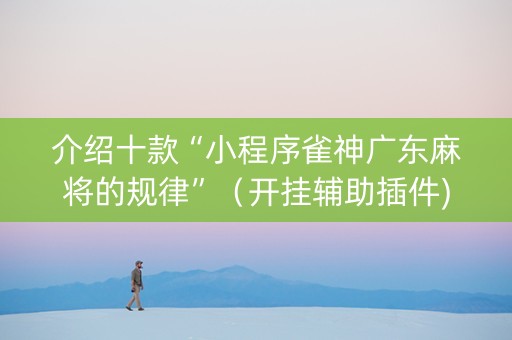 介绍十款“小程序雀神广东麻将的规律”（开挂辅助插件)