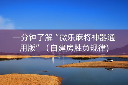 一分钟了解“微乐麻将神器通用版”（自建房胜负规律)