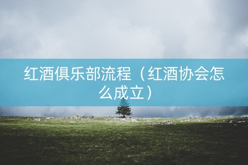 红酒俱乐部流程（红酒协会怎么成立）