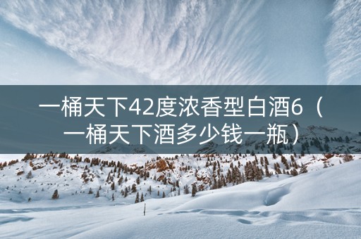 一桶天下42度浓香型白酒6（一桶天下酒多少钱一瓶）