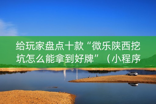 给玩家盘点十款“微乐陕西挖坑怎么能拿到好牌”（小程序辅助软件)